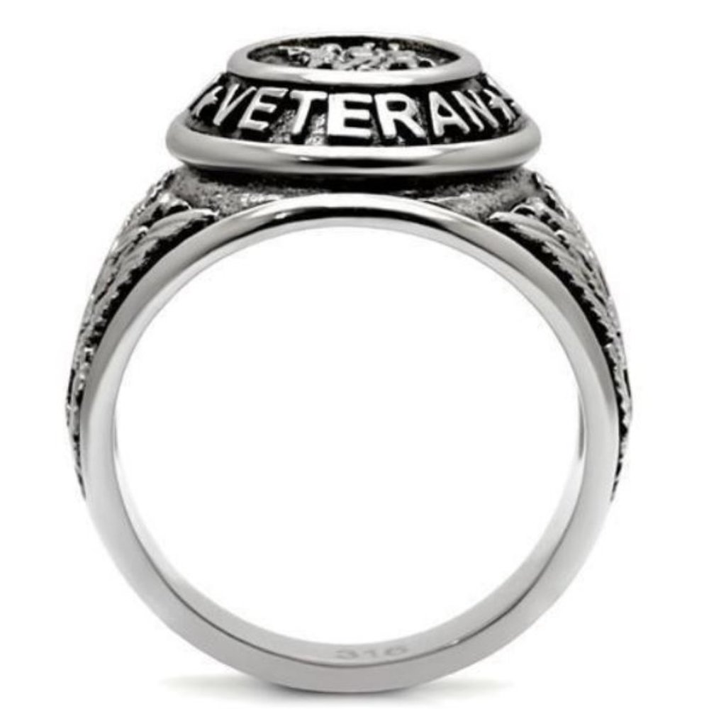 STAINLESS STEEL United States Veteran Epoxy Ring - Picture 13 of 14